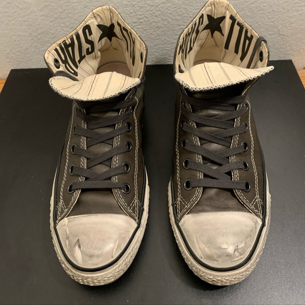 John Varvatos Converse All Star Chuck Taylor  Hi-Tops 117357 Men Sz 7 Olive